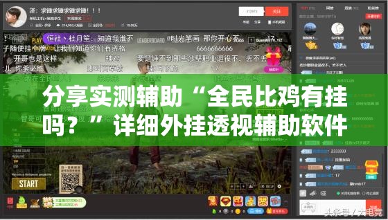 分享实测辅助“全民比鸡有挂吗？”详细外挂透视辅助软件教程