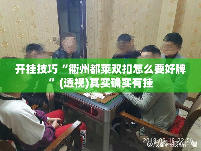 开挂技巧“衢州都莱双扣怎么要好牌	”(透视)其实确实有挂