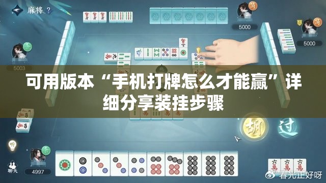 可用版本“手机打牌怎么才能赢”详细分享装挂步骤