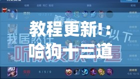 教程更新!：哈狗十三道有没有挂”开挂(透视)辅助教程