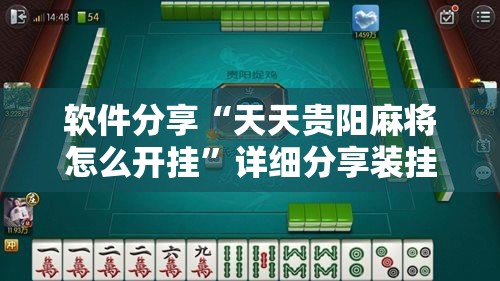 软件分享“天天贵阳麻将怎么开挂”详细分享装挂步骤