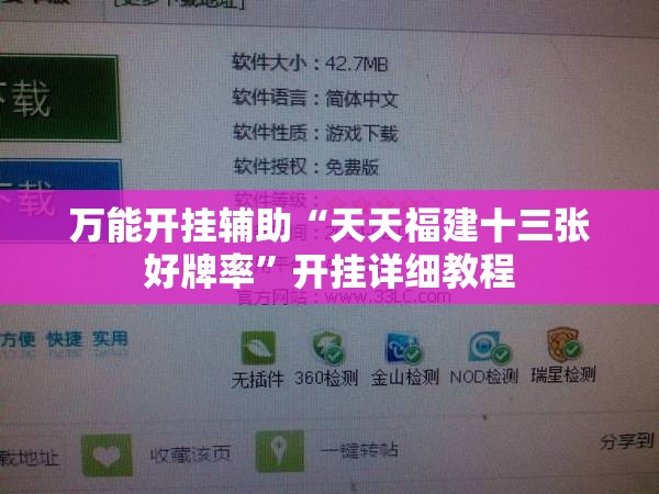 万能开挂辅助“天天福建十三张好牌率	”开挂详细教程