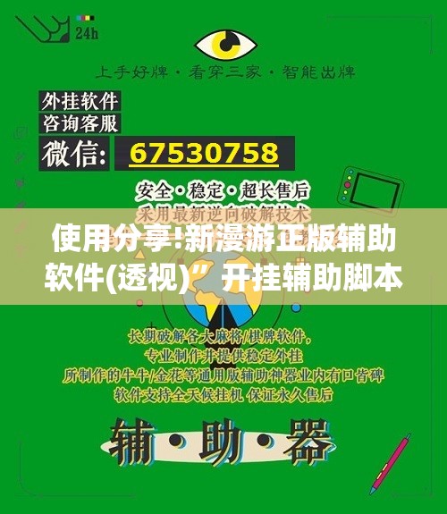 使用分享!新漫游正版辅助软件(透视)”开挂辅助脚本+详细开挂安装教程