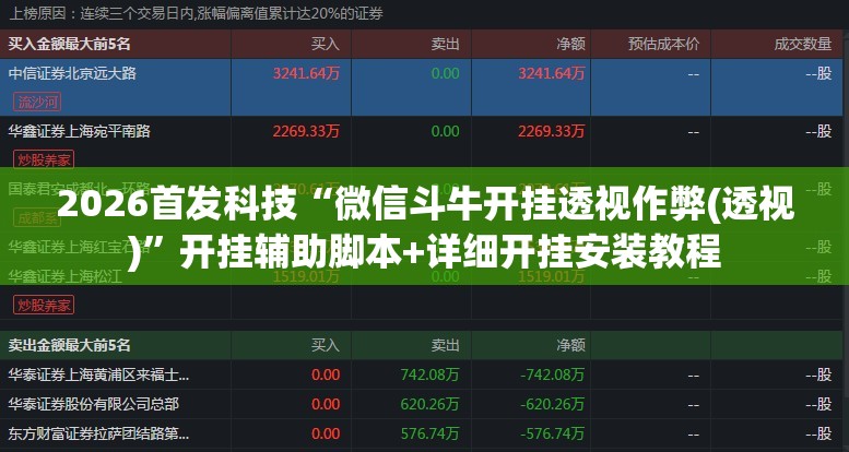 2026首发科技“微信斗牛开挂透视作弊(透视)	”开挂辅助脚本+详细开挂安装教程