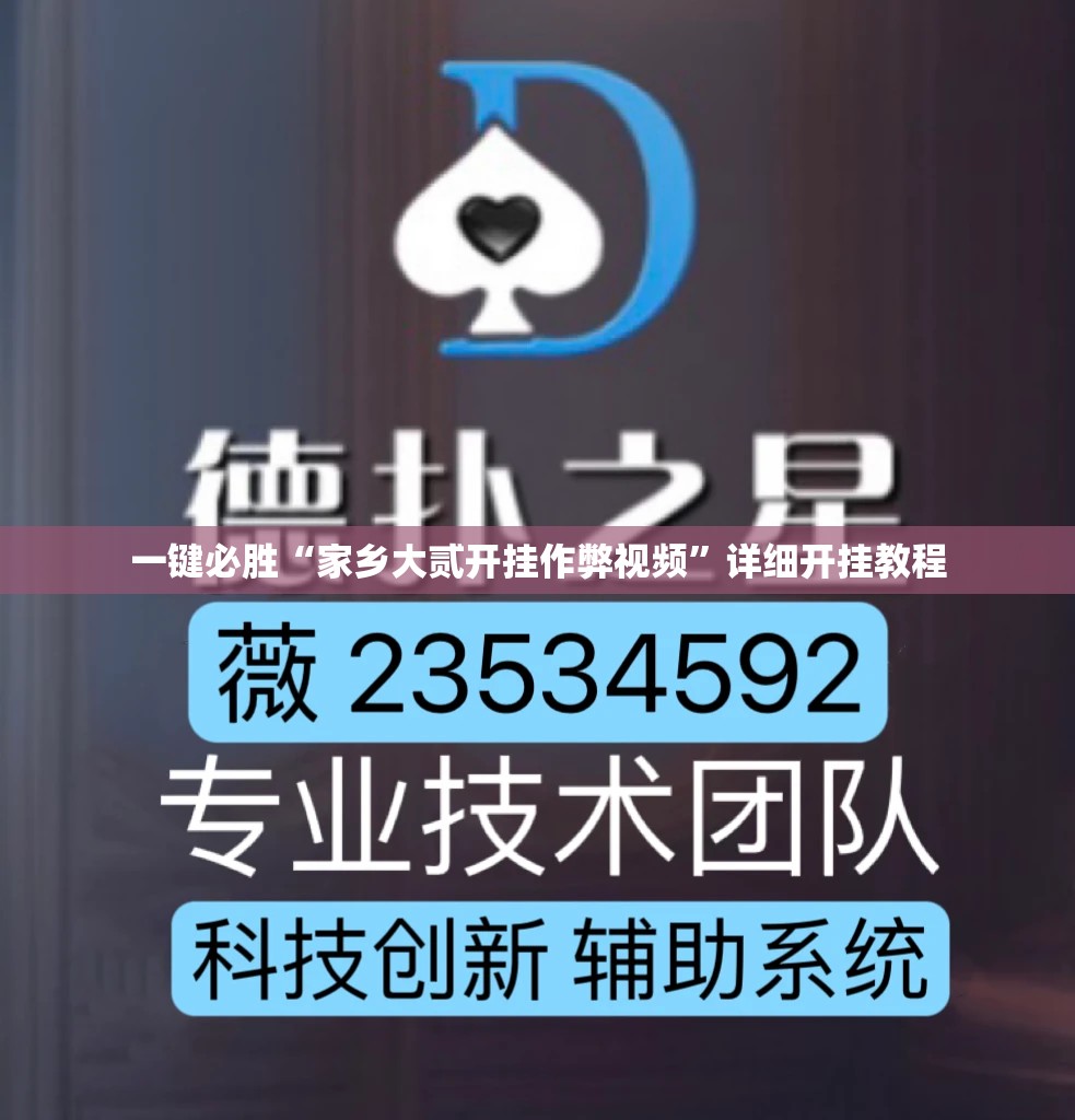 一键必胜“家乡大贰开挂作弊视频”详细开挂教程