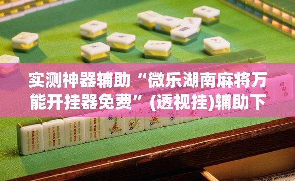 实测神器辅助“微乐湖南麻将万能开挂器免费”(透视挂)辅助下载教程