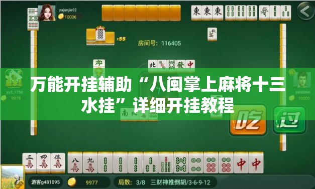 万能开挂辅助“八闽掌上麻将十三水挂	”详细开挂教程