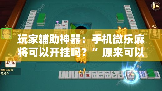 玩家辅助神器：手机微乐麻将可以开挂吗？”原来可以开挂