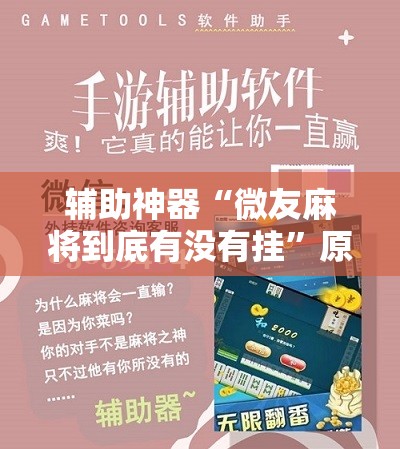 辅助神器“微友麻将到底有没有挂”原来可以开挂