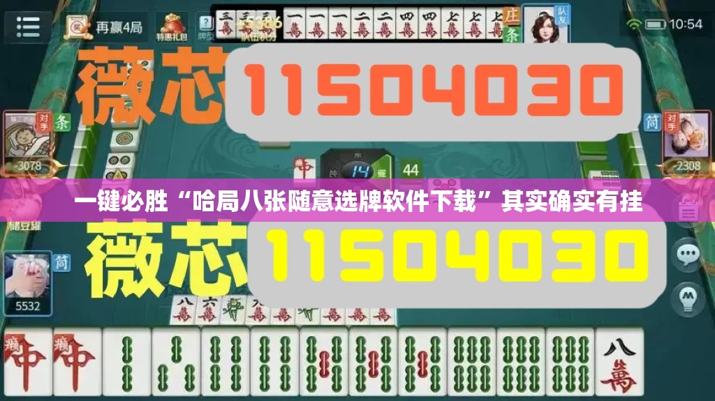 一键必胜“哈局八张随意选牌软件下载”其实确实有挂
