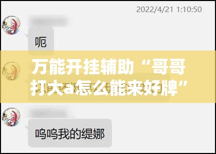 万能开挂辅助“哥哥打大a怎么能来好牌”细辅助教程分享