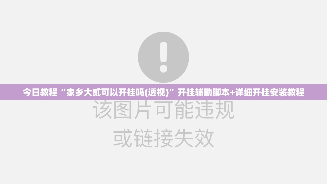 今日教程“家乡大贰可以开挂吗(透视)”开挂辅助脚本+详细开挂安装教程