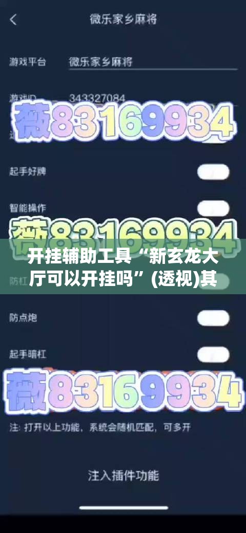 开挂辅助工具“新玄龙大厅可以开挂吗”(透视)其实确实有挂