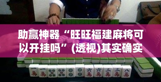 助赢神器“旺旺福建麻将可以开挂吗”(透视)其实确实有挂