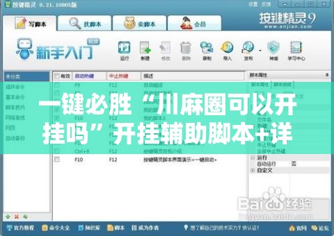 一键必胜“川麻圈可以开挂吗	”开挂辅助脚本+详细开挂安装教程