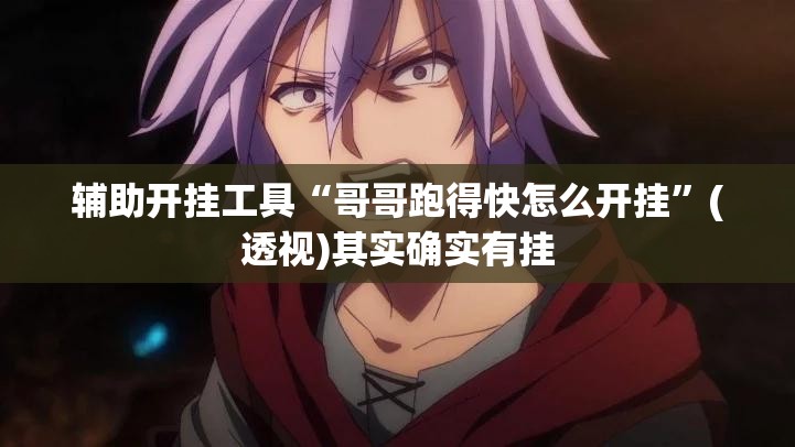 辅助开挂工具“哥哥跑得快怎么开挂”(透视)其实确实有挂