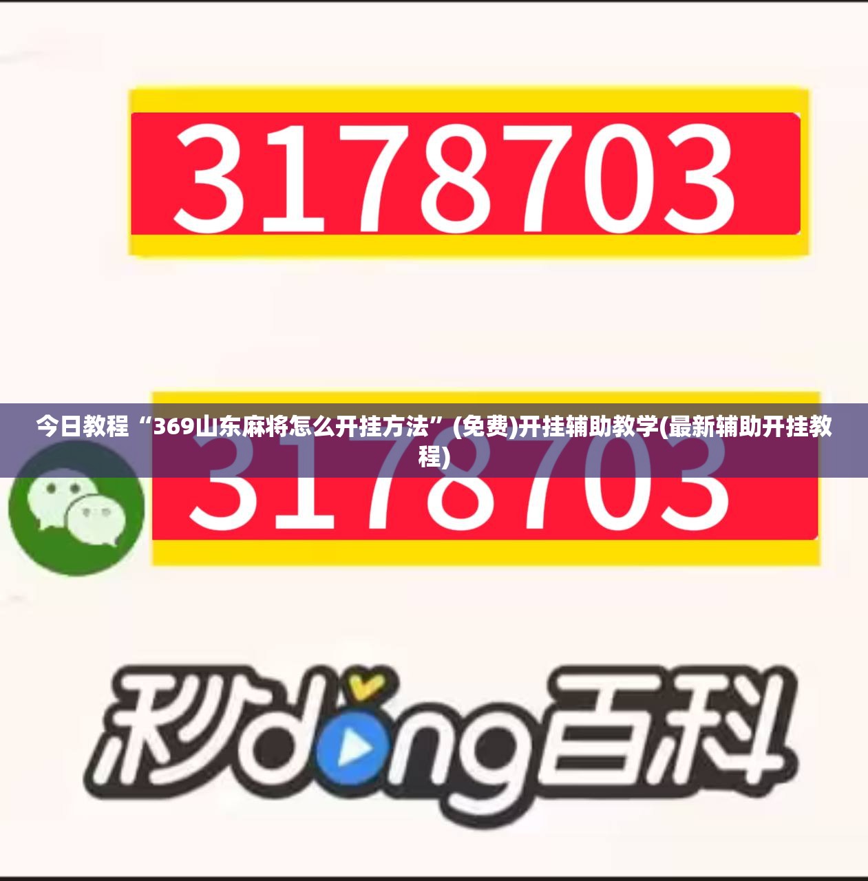 今日教程“369山东麻将怎么开挂方法”(免费)开挂辅助教学(最新辅助开挂教程)