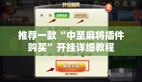 推荐一款“中至麻将插件购买”开挂详细教程