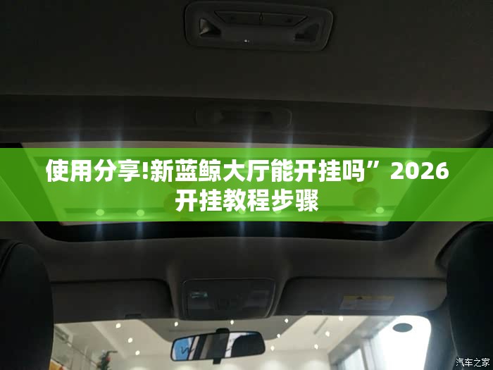 使用分享!新蓝鲸大厅能开挂吗”2026开挂教程步骤