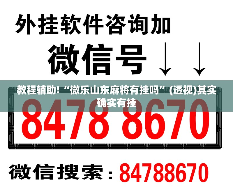 教程辅助!“微乐山东麻将有挂吗”(透视)其实确实有挂