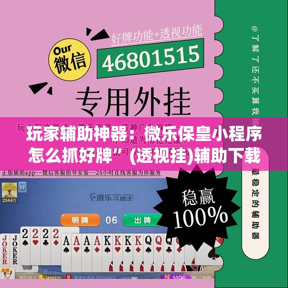 玩家辅助神器：微乐保皇小程序怎么抓好牌”(透视挂)辅助下载教程