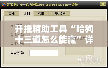 开挂辅助工具“哈狗十三道怎么能赢”详细外挂透视辅助软件教程