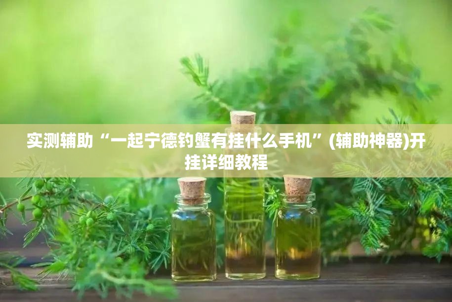 实测辅助“一起宁德钓蟹有挂什么手机”(辅助神器)开挂详细教程