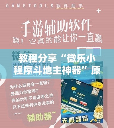 教程分享“微乐小程序斗地主神器”原来可以开挂
