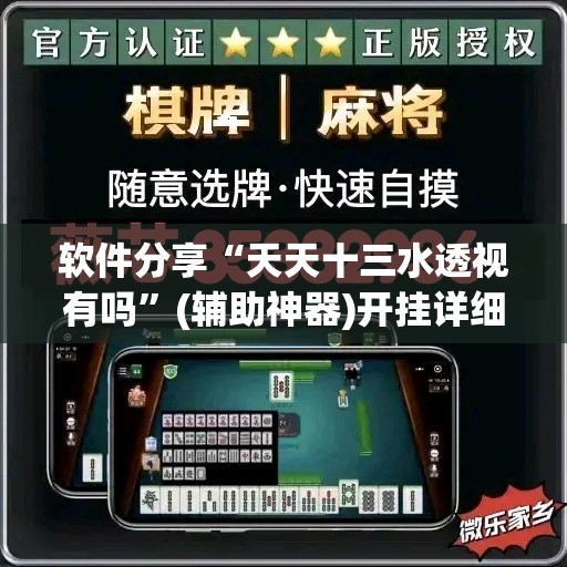 软件分享“天天十三水透视有吗”(辅助神器)开挂详细教程