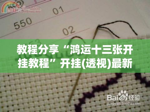 教程分享“鸿运十三张开挂教程”开挂(透视)最新辅助详细