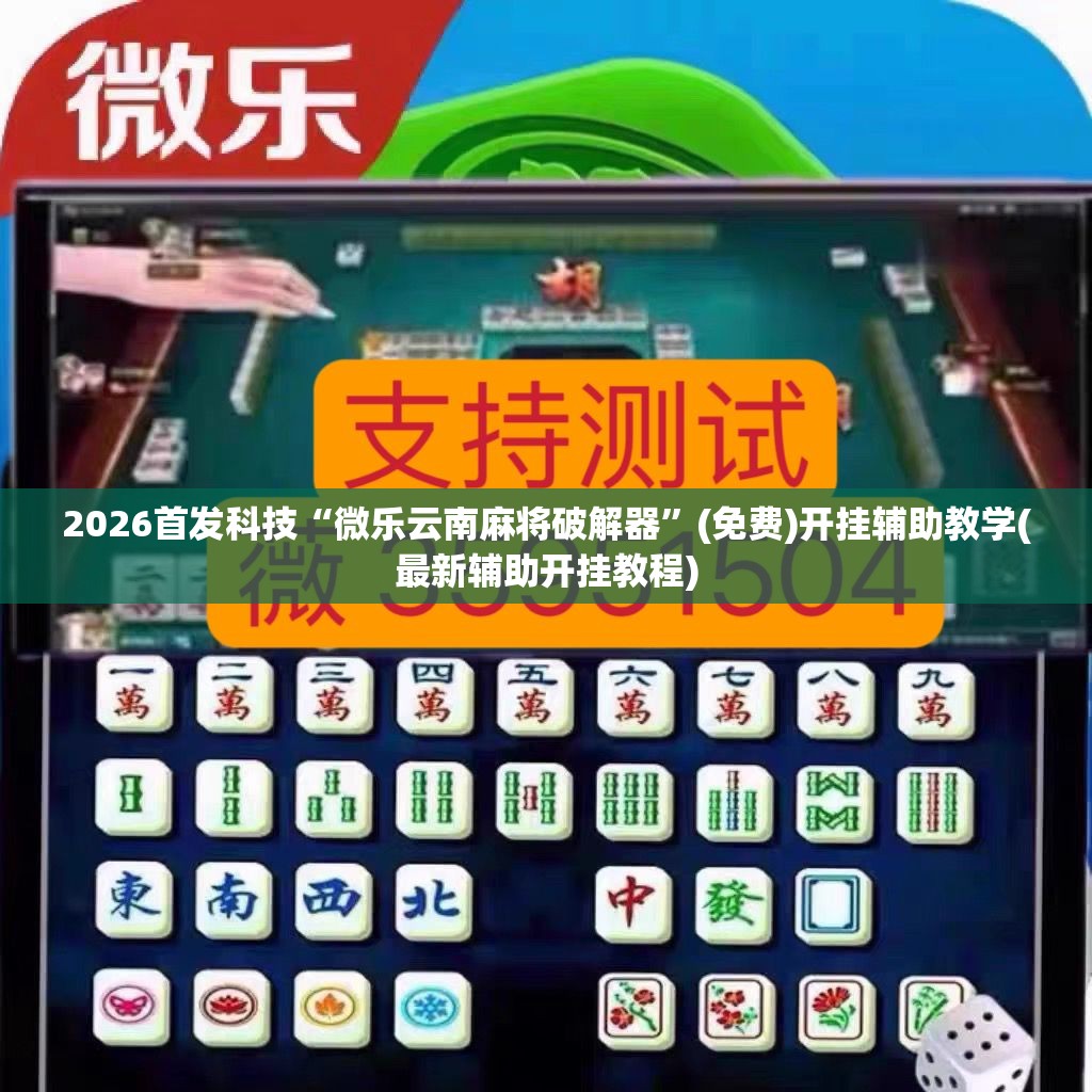 2026首发科技“微乐云南麻将破解器”(免费)开挂辅助教学(最新辅助开挂教程)