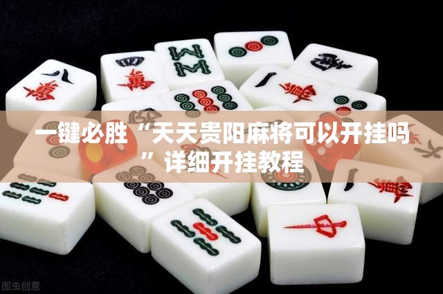 一键必胜“天天贵阳麻将可以开挂吗	”详细开挂教程