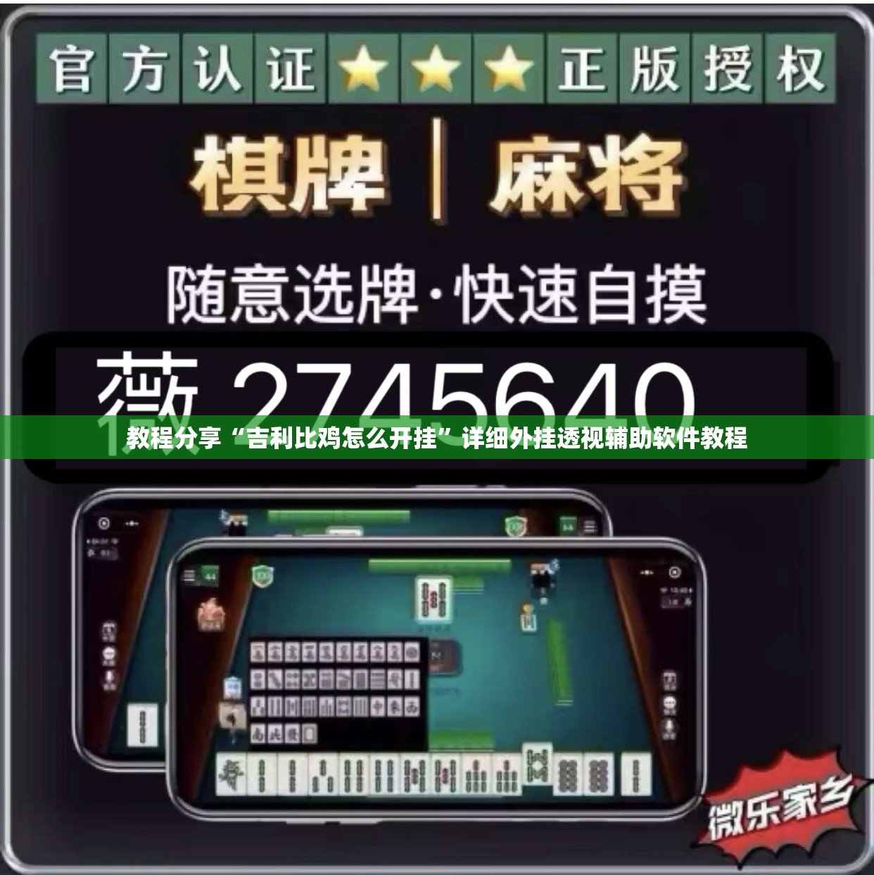 教程分享“吉利比鸡怎么开挂	”详细外挂透视辅助软件教程