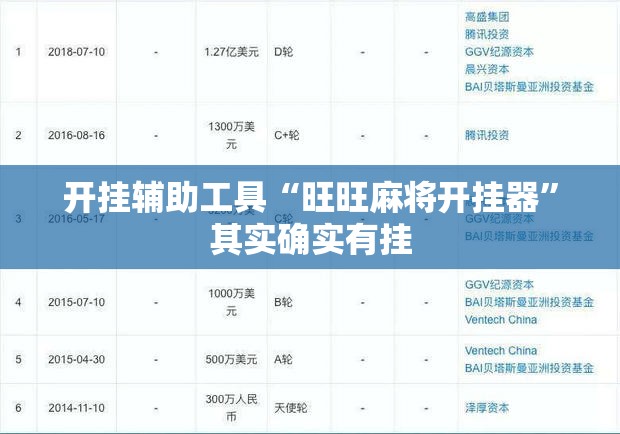 开挂辅助工具“旺旺麻将开挂器	”其实确实有挂